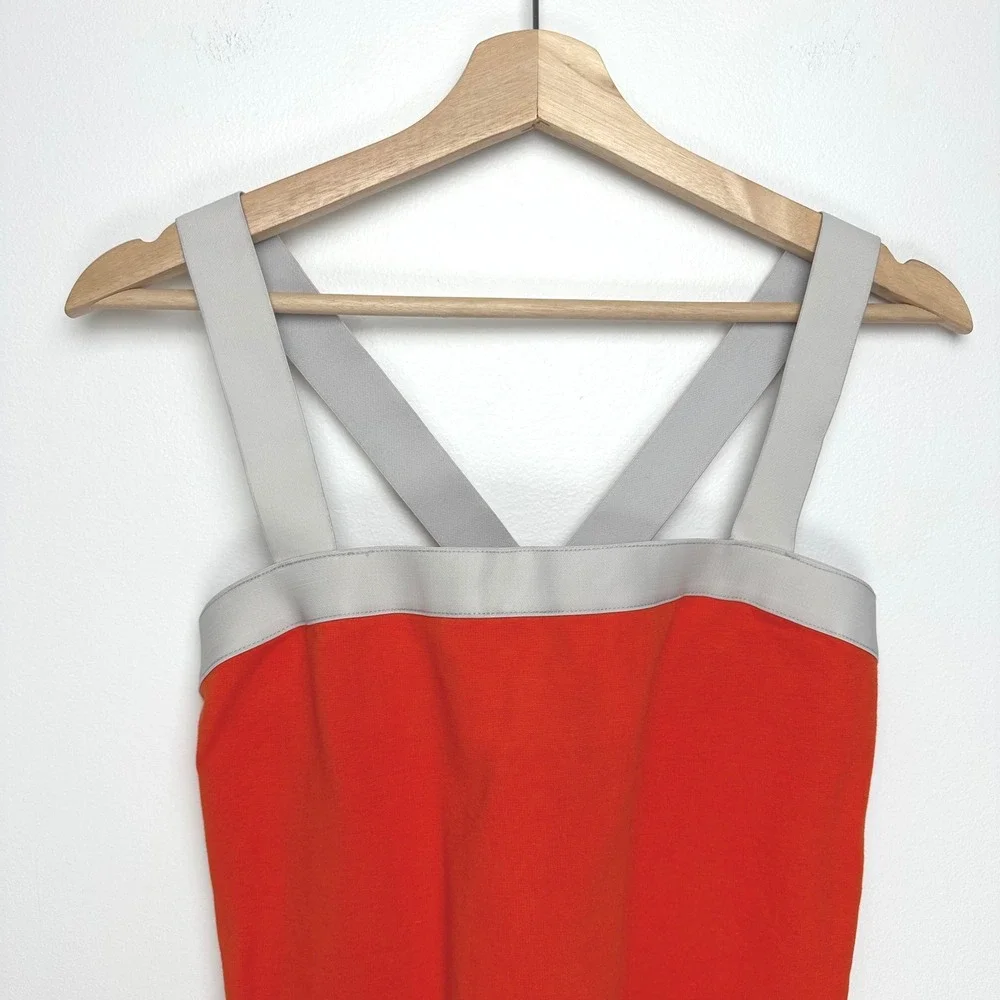 Kate Spade Saturday Orange Retro‎ Bodycon Mini Dress M
